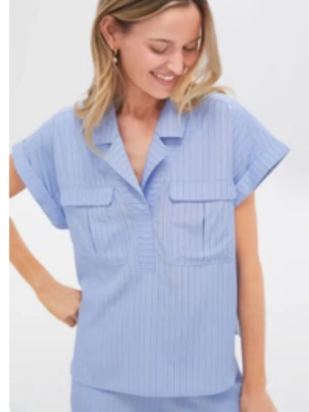 Tuckernuck Cornflower Blue Scottie Shirt & Nolan Short Set Size Small NWT - Picture 2 of 8